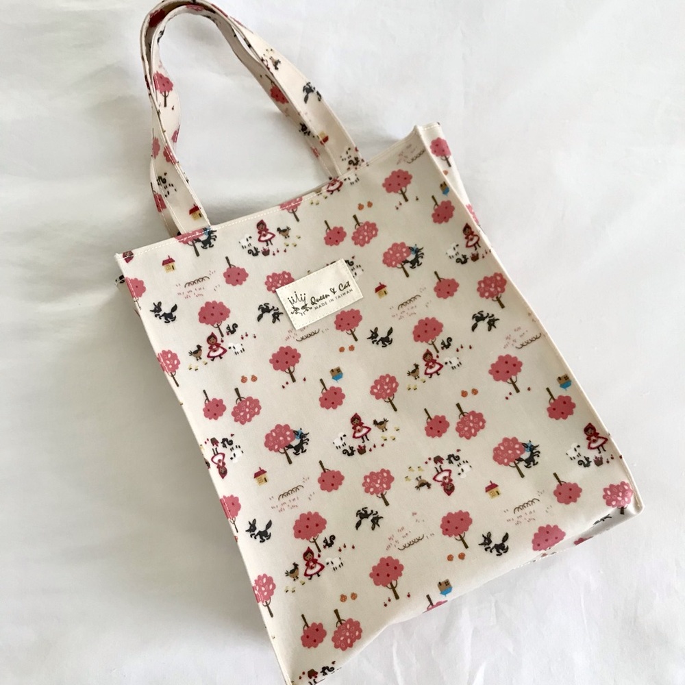 🆕 QUEEN & CAT Red Riding Hood Wolf Waterproof Magazine Tote Bag